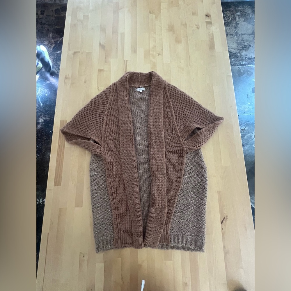 Boho Elan Brown Knit Women's Cardigan